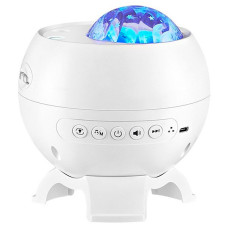 Проектор-нічник Magic Star E12B 2400 mAh with Bluetooth White