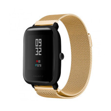 Ремінець для браслета Milanese Loop для Xiaomi Amazfit/Samsung 22 mm Gold
