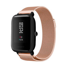 Ремінець для браслета Milanese Loop для Xiaomi Amazfit/Samsung 22 mm Rose Gold