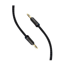 Аудіо кабель 3.5mm - 3.5 mm SkyDolphin SR10 1.5m Black