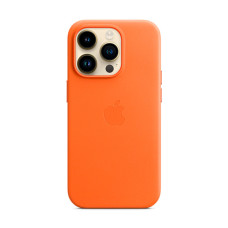 Чохол Apple iPhone 14 Pro Leather Case with MagSafe Orange (MPPL3) UA