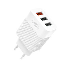 МЗП XO L72 30W (18W/1USB + 2.4A/2 USB) + Micro USB Cable White