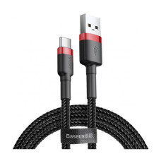 Кабель Baseus Cafule Cable USB Type-C 3A 1m Black/Red (CATKLF-B91)