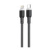 Кабель XO NB208A Type-C to Lightning 1m 20W Liquid Silicone Black