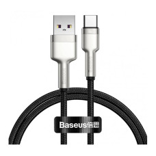 Кабель Baseus Cafule Metal Type-C 66W 1m Black (CAKF000101)