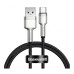 Кабель Baseus Cafule Metal Type-C 66W 1m Black (CAKF000101)