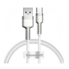 Кабель Baseus Cafule Metal Type-C 66W 1m White (CAKF000102)