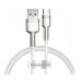 Кабель Baseus Cafule Metal Type-C 66W 1m White (CAKF000102)