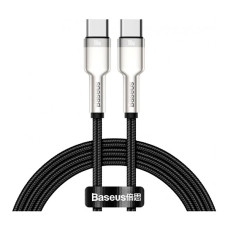 Кабель Baseus Cafule Metal Type-C to Type-C 100W 1m Black (CATJK-C01)