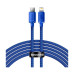 Кабель Baseus Crystal Shine Series Fast Charging Type-C to Lightning 20W 1.2m Blue (CAJY000203)