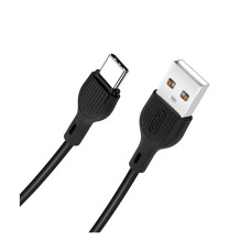 Кабель XO NB200 Micro USB 2m 2.1A Black