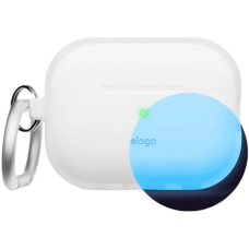 Футляр для навушників Elago Silicone Hang Case Nightglow Blue for Airpods Pro 2nd Gen (EAPP2SC-ORHA-LUBL)