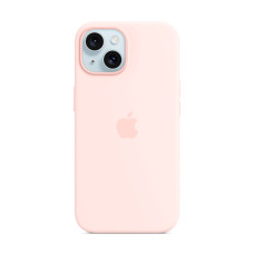 Чохол Apple iPhone 15 Plus Silicone Case with MagSafe Light Pink (MT143) UA