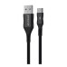 Кабель Proove Braided Scout Type-C 2.4A 1m Black