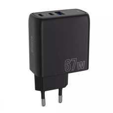 МЗП Proove Shot GaN 67W (2Type-C + USB) Black