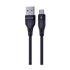 Кабель Proove Soft Silicone Micro USB 2.4A 1m Black (CCSO20001301)