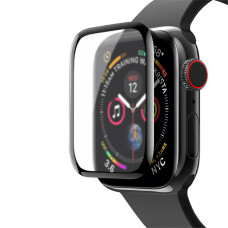 Захисне скло Matte for Apple Watch Series 5 44 mm 3D Black (тех.пак)