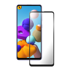 Захисне скло для Samsung A21-2020 3D Black (тех.пак)