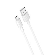 Кабель XO NB156 Micro USB 1m 2.4A White