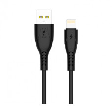 Кабель SkyDolphin S08L USB to Lightning 3.5A 1m Black (USB-000561)