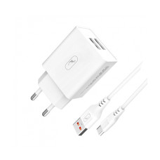 МЗП SkyDolphin SC30T 2USB 2.1A White + USB Type-C (MZP-000113)