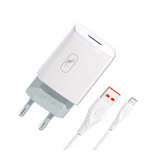 МЗП SkyDolphin SC06T 1xUSB 2.4A White + USB Type-C (MZP-000179)