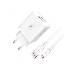 МЗП SkyDolphin SC30V 2USB 2.1A White + Micro USB Cable (MZP-000114)