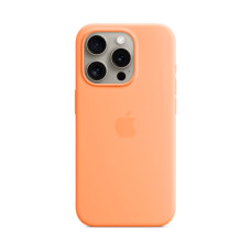 Чохол Apple iPhone 15 Pro Silicone Case with MagSafe Orange Sorbet (MT1H3) UA