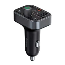 FM-модулятор Baseus FM Launcher S-09 Pro 2USB + Type-C 3.4A Black (C10762200113-00)