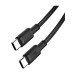 Кабель XO NBQ199 Type-C to Type-C 1.5m 100W Black