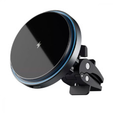 Автотримач для телефона з бездротовою зарядкою Proove Magic Circle 15W Pro Black (WHMP15010001)