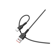 Кабель SkyDolphin S66T USB to USB Type-C 1m Black (USB-000650)