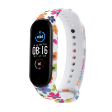 Ремінець для браслета Xiaomi Mi Band 5/6 Original Flowers Mix