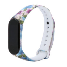 Ремінець для браслета Xiaomi Mi Band 5/6 Original Flowers Violet