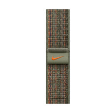 Ремінець для Apple Watch 41mm Sequoia/Orange Nike Sport Band (MTL33ZM/A)