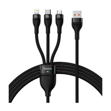 Кабель Baseus Flash Series II 100W 3-in-1 1.2m Black (CASS030001)