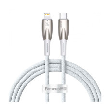 Кабель Baseus Glimmer Series Power Delivery Type-C to Lightning 20W 1m White (CADH000002)