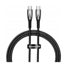 Кабель Baseus Glimmer Series Fast Charging Type-C to Type-C 100W 1m Black (CADH000701)