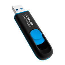 Флешка ADATA 512 GB UV128 USB 3.2 Black/Blue (AUV128-512G-RBE)