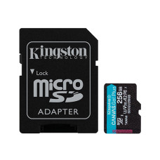 Карта пам'яті Kingston 256 GB microSDXC class 10 UHS-I U3 Canvas Go! Plus + SD Adapter SDCG4/256GB