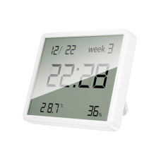 Годинник з метеопоказаннями Hoco HX41 Indoor Electronic Clock with Hygrothermometer White