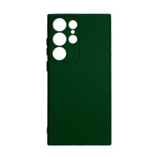 Чохол Original Soft Touch Case for Samsung S24 Ultra/S928B Dark Green with Camera Lens