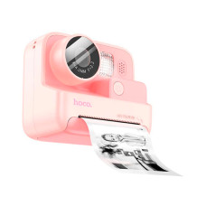Дитяча фотокамера з моментальним друком Hoco DV200 Dual-camera Pink