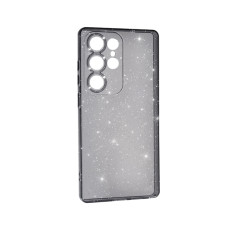 Чохол Silicon Shiny Case Samsung S25 Ultra/S938 Glitter Clear/Black