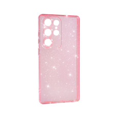 Чохол Silicon Shiny Case Samsung S25 Ultra/S938 Glitter Clear/Pink