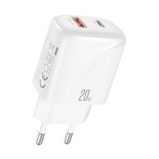 МЗП XO L158 USB+ USB-C + Type-C Cable 20W White