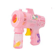 Пістолет для мильних бульбашок Heroes Bubble Gun+ bottle 50ml Pink (Kitty)