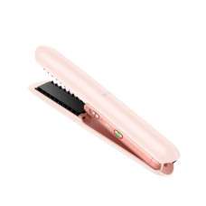 Бездротова плойка для волосся Hoco HP46 Explicit electric hair straightener Pink