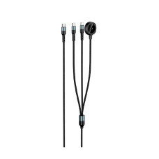 Кабель XO CX040 3in1 Lightning+Type-C+Apple Watch 1m Black