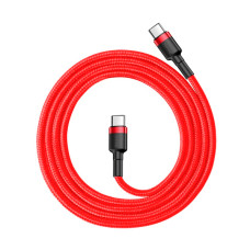 Кабель Baseus Cafule PD2.0 60W Flash Charging USB Type-C 20V/3A 2m Black/Red (CATKLF-H91)
